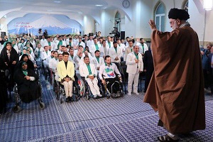 دیدار مدال‌آوران بازی‌های پاراآسیایی با رهبر انقلاب + فیلم