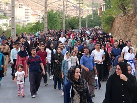 همایش پیاده روی به مناسبت هفته دیابت در بافران نائین