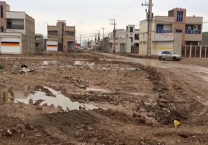 وضعیت اسفناک معابر کوی مهدیس در فصل زمستان و پاییز + فیلم