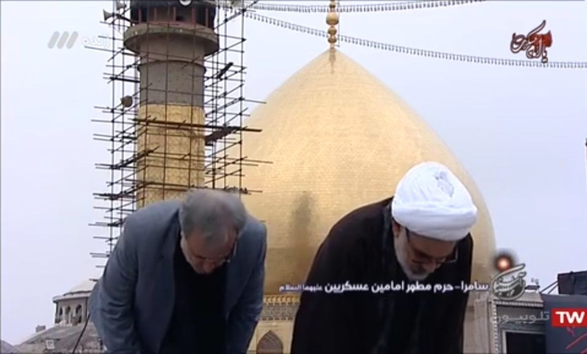 اقامه نماز جماعت در برنامه زنده تلویزیونی + فیلم