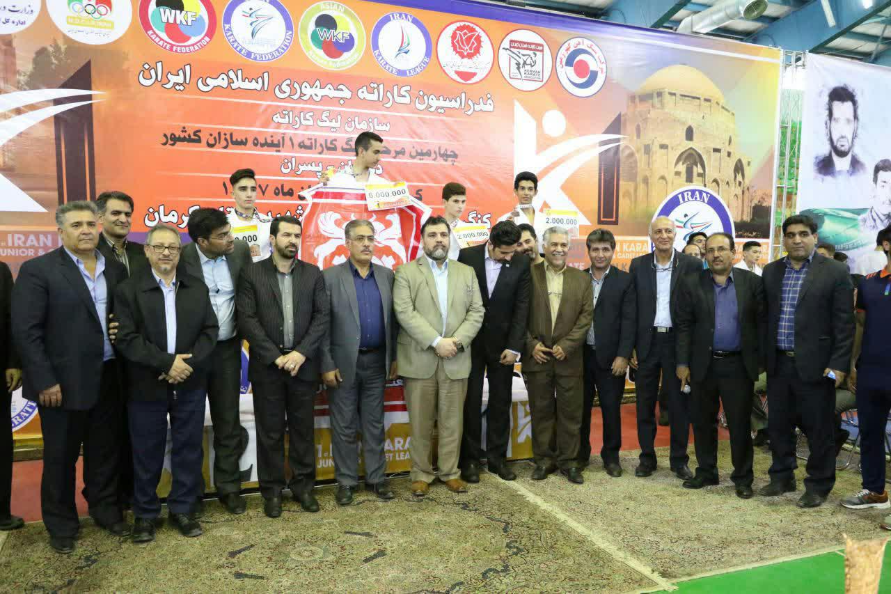 کرمان بر سکوی سوم لیگ کاراته وان ایران
