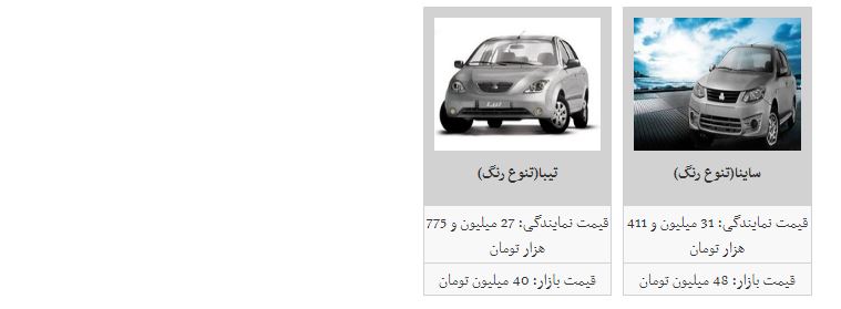 آخرین قیمت روز خودروهای داخلی در بازار +جدول