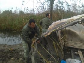 کشف ۳ فروند قایق پارویی در لاهیجان