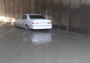 زیرگذر روستای کارخانه غرق آب شد + فیلم