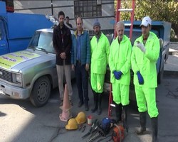 آغاز هرس درختان در شهر همدان