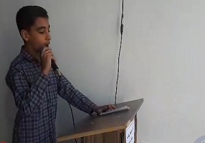 مولودی‌خوانی دانش‌آموزان به مناسبت سالروز آغاز امامت امام زمان (عج) + فیلم