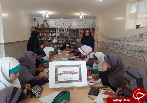 برگزاری کارگاه نقاشی در کتابخانه عمومی ارمغان باغملک