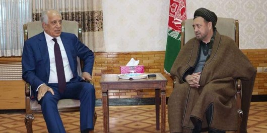 زلمی خلیلزاد با &laquo;محقق&raquo; دیدار کرد