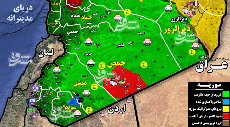 آخرین تحولات میدانی غرب استان دمشق/ طلسم شکستناپذیری بازماندههای داعش در منطقه تلول الصفاء شکسته شد + نقشه میدانی و تصاویر آخرین تحولات میدانی غرب استان دمشق/ طلسم شکستناپذیری بازماندههای داعش در منطقه تلول الصفاء شکسته شد + نقشه میدانی و تصاویر