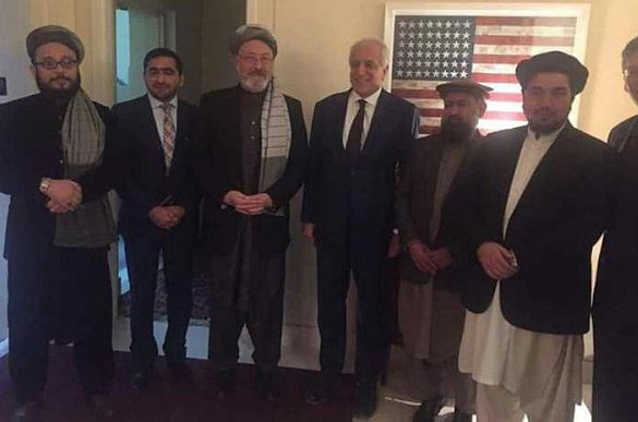 زلمی خلیلزاد با رئیس شورای عالی صلح افغانستان دیدار کرد