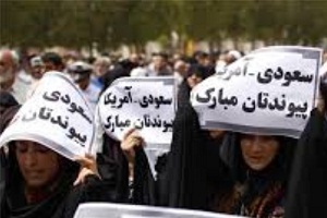 طنین فریاد مرگ بر آل سعود در شهر خمین