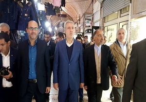 رئیس سازمان میراث فرهنگی از مسجد مطلب‌خان و بازار تاریخی خوی بازدید کرد