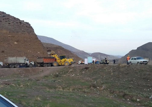 اجرای طرح تعریض جاده خوی _ قطور با حضور معاون وزیر راه و شهرسازی