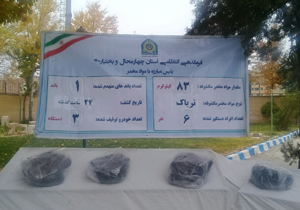 کشف و ضبط ۸۳ کیلوگرم تریاک