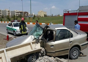 دو فوتی در سانحه رانندگی