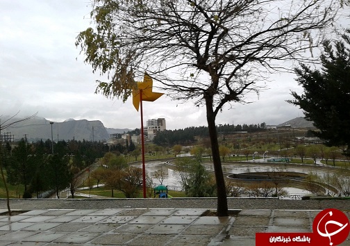 بارش باران و آبگرفتگی معابر در لرستان + تصاویر