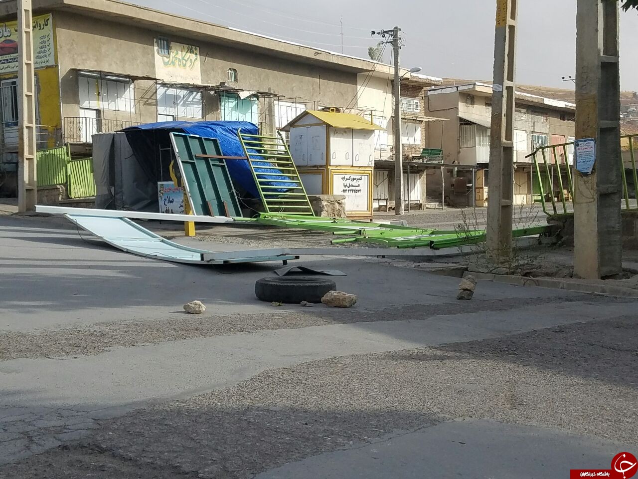 سرعت تندباد در مهاباد به 83 کیلومتر بر ساعت رسید