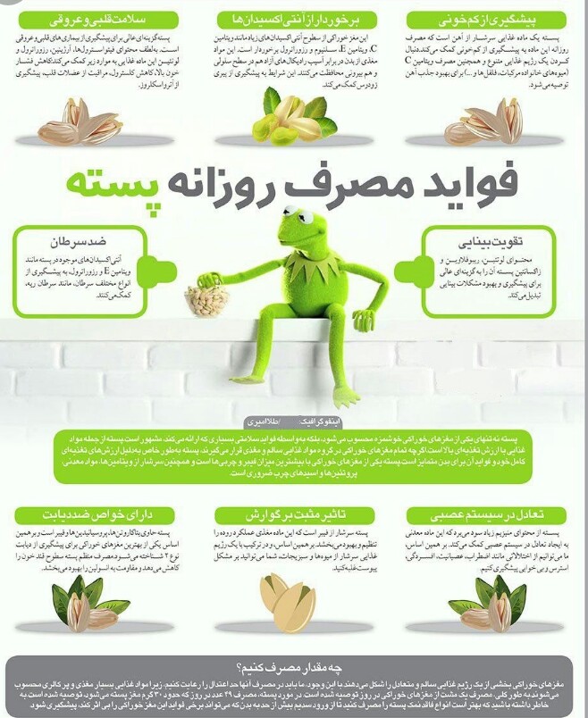 فواید مصرف روزانه پسته که تاکنون نمی دانستید
