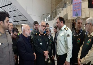 بازدید فرمانده سپاه حضرت نبی اکرم(ص) از موکب  امام رضا(ع) در ایستگاه راه آهن کرمانشاه