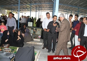 گلباران مزار شهدای مدرسه شهید پیروز بهبهان