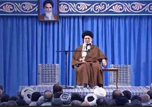 رهبر انقلاب: شما جوانان مومن توانستید آمریکا را به زانو دربیاورید +فیلم