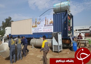 توزیع روزانه ۸۶هزار لیتر آب بین زائران اربعین در کاظمین