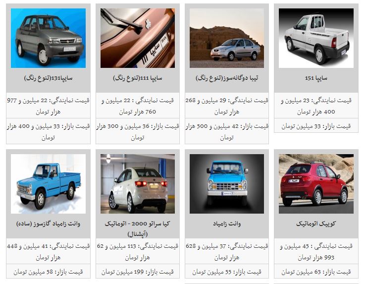 ثبات در بازار خودرو/قیمت ها ثابت ماند