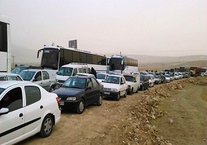 ترافیک سنگین در مسیر‌های منتهی به شلمچه و چذابه