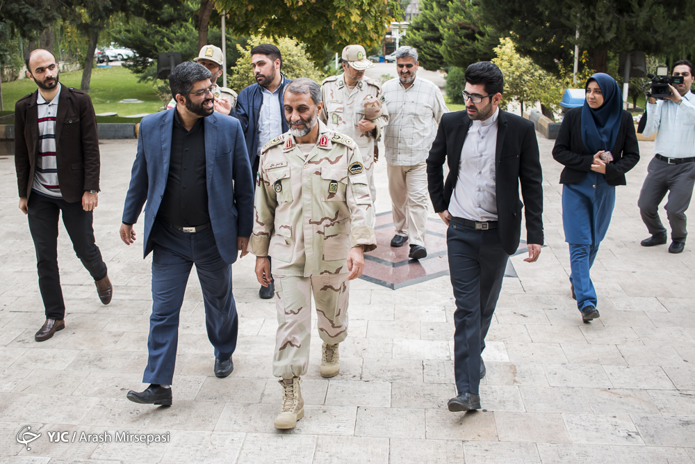 سردار رضایی از باشگاه خبرنگاران جوان بازدید کرد + عکس