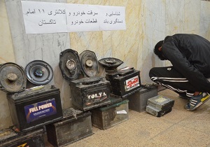 دستگیری سارق قطعات خودرو در تاکستان