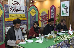 عزاداری در بین الحرمین در شب اربعین +فیلم