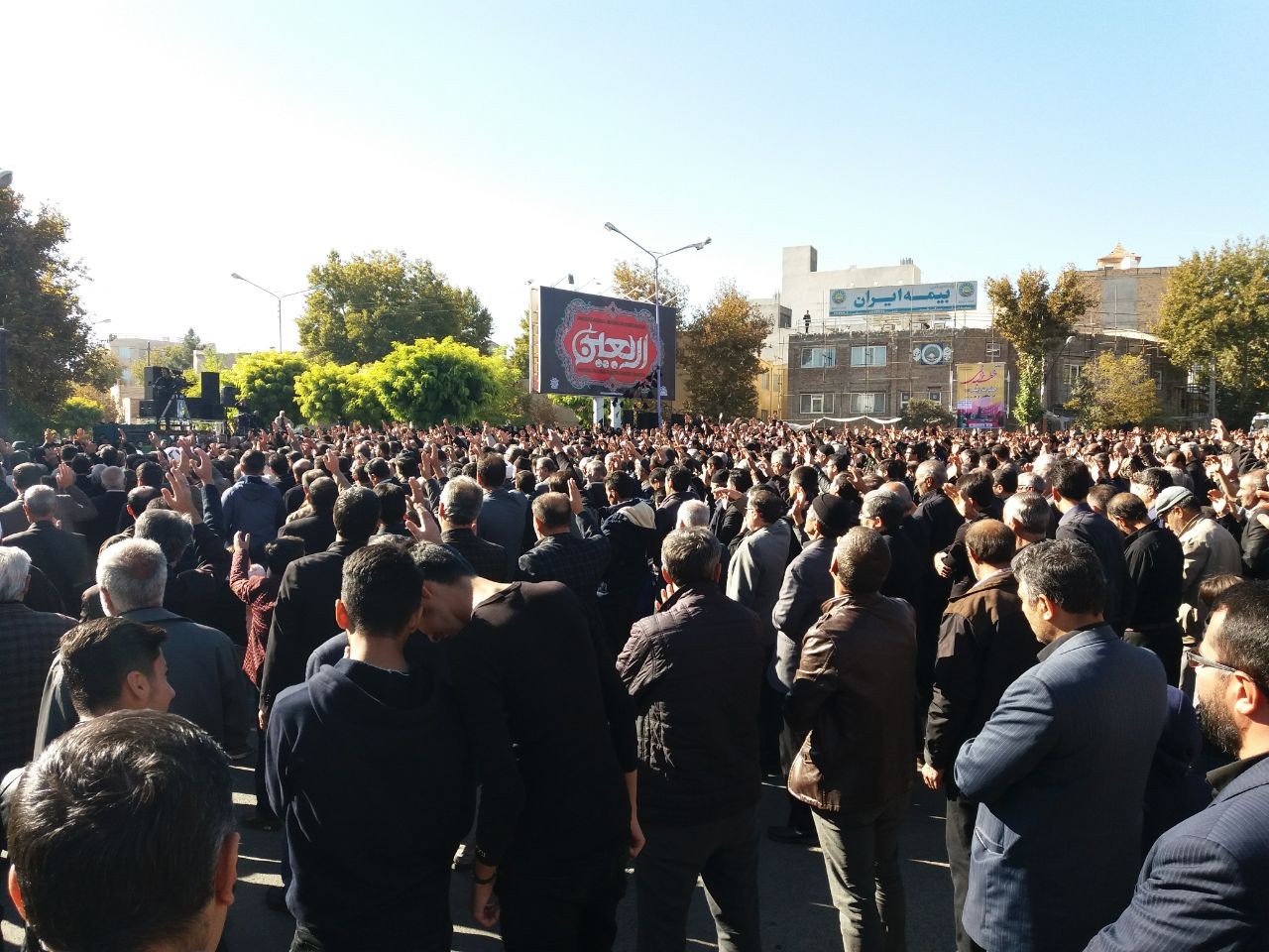 تجمع بزرگ عزاداران اربعین حسینی در شیخ نوایی خوی به روایت تصویر