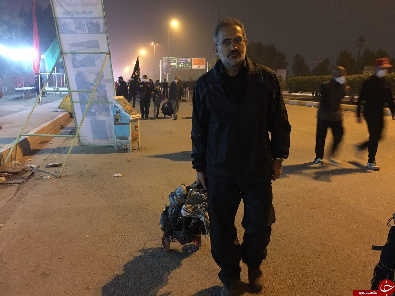 حضور سید محمد حسینی در راهپیمایی اربعین+تصاویر