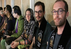 حضور گردشگر خارجی در عزاداری اربعین ۹۷ در یزد