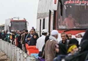 بازگشت بیش از ۴ هزار زائر گیلانی اربعین حسینی با ناوگان حمل و نقل عمومی /۱۲ هزار زائر خارجی از مرز آستارا عازم کربلا شدند