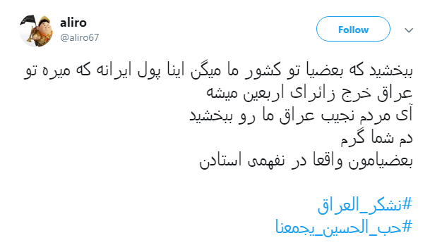تشکر کاربران فضای مجازی از مهمان نوازی عراقی&zwnj;ها با هشتگ #نشکر_العراق +تصاویر