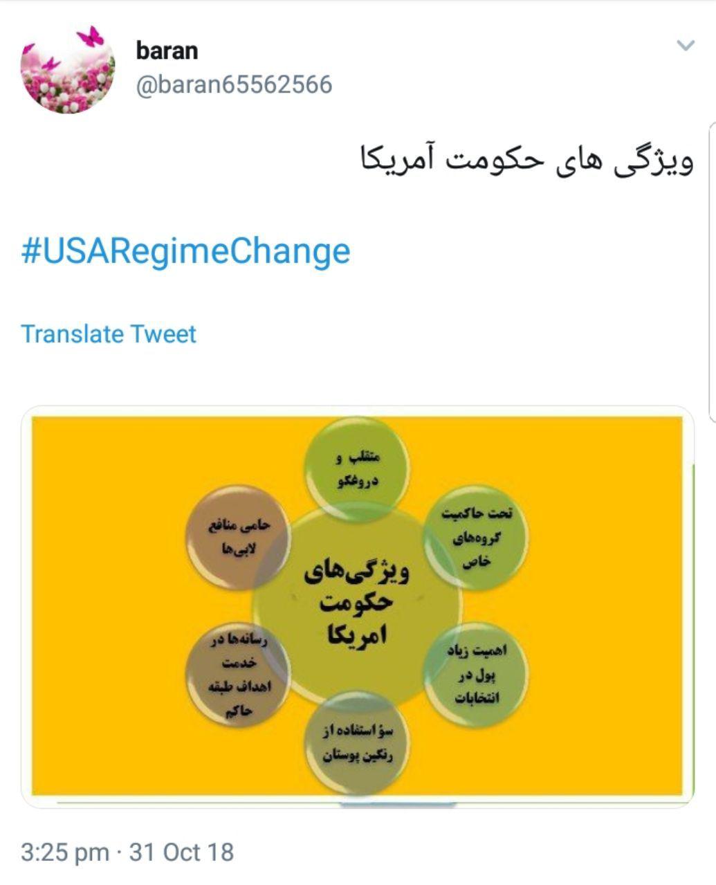 مشکلات جامعه آمریکا با هشتگ USAChangeRegime# به