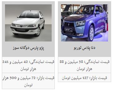 قیمت خودرو ثابت ماند+جدول