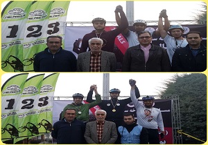 دوچرخه سواری تریال خراسان جنوبی بر سکوی قهرمانی کشور