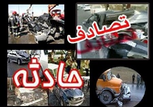 یک کشته در برخورد وانت نیسان با کامیون در قزوین