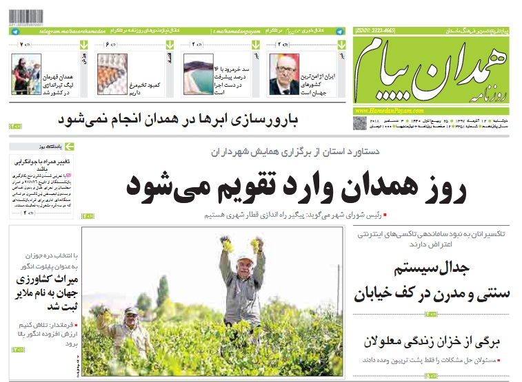 قاچاق گندم به خارج از کشور/ ثبت جهانی انگور ملایر