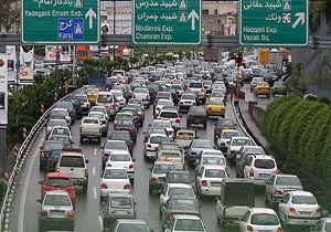 ترافیک صبحگاهی در بزرگراه‌های همت، حکیم و مدرس