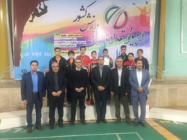 عنوان سوم بدمینتون بازان فارس در المپیاد استعدادیابی