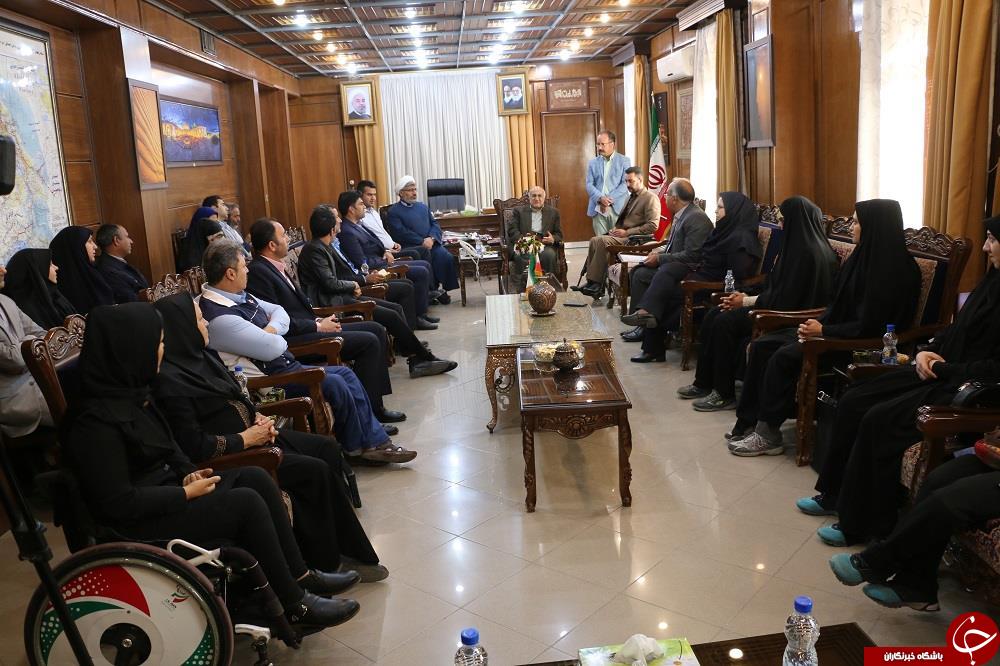 تأکید استاندار کرمان بر حمایت همه جانبه از ورزشکاران معلول