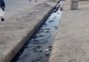 فیلمی از وضعیت نامناسب فاضلاب در زاهدان