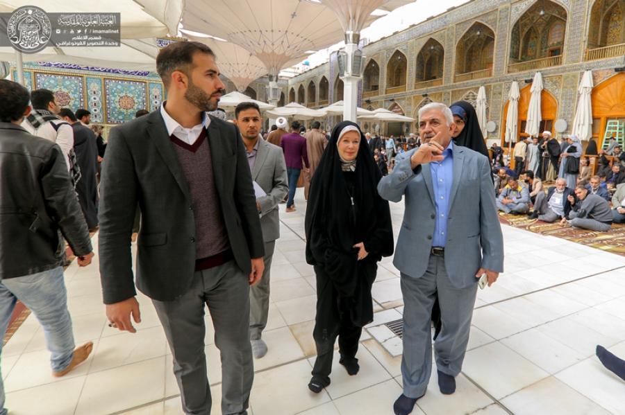 رویای نویسنده فنلاندی در دیدار از حرم امیرالمومنین تحقق یافت+عکس رویای نویسنده فنلاندی در دیدار از حرم امیرالمومنین تحقق یافت+عکس