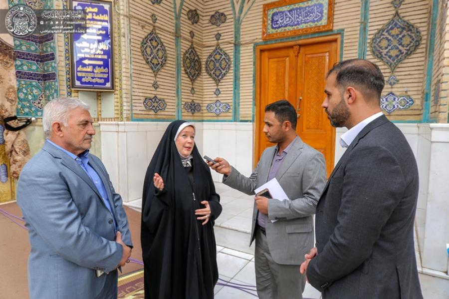رویای نویسنده فنلاندی در دیدار از حرم امیرالمومنین تحقق یافت+عکس رویای نویسنده فنلاندی در دیدار از حرم امیرالمومنین تحقق یافت+عکس