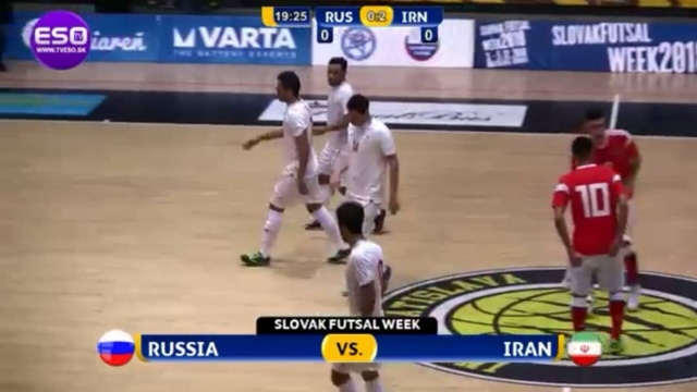 ایران ۵- روسیه ۴/ نخستین پیروزی تیم ملی فوتسال کشورمان در اسلواکی