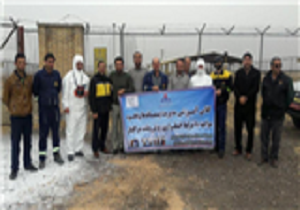 مانور شرایط اضطراری نشت مرکاپتان و جلوگیری از آلودگی خاک در شهرستان کوثر برگزار شد