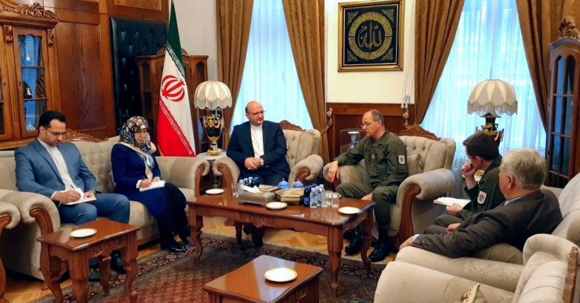 دیدار فرمانده نیروهای نظامی اتحادیه اروپا در بوسنی هرزگوین با  سفیر ایران